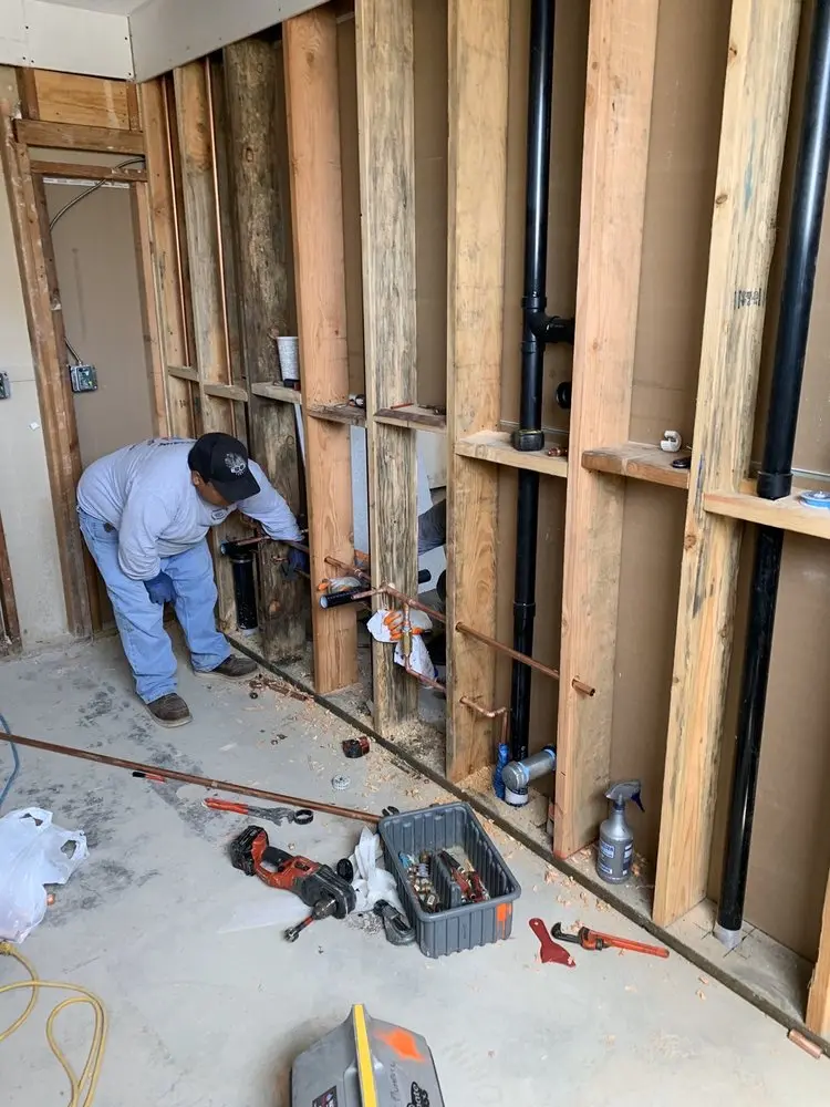 Commercial rough-in plumbing for Gas Line Repair in Moores Crossroads